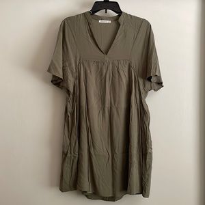 Never Worn! Army Green loose Fit Dress
